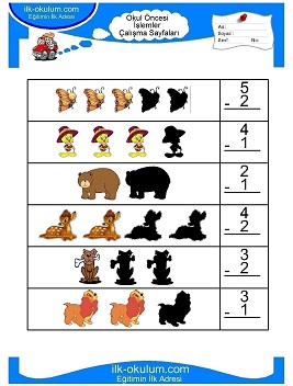 Çocuklar İçin toplam işlemi yaprak testleri 